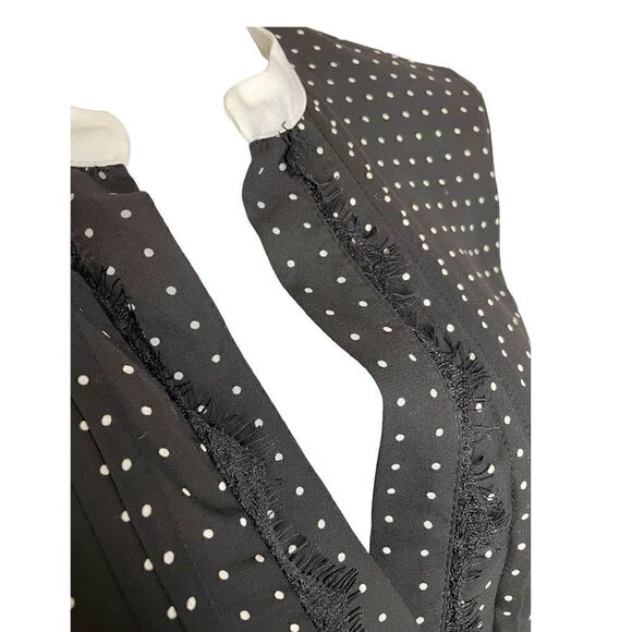 𝅺chiffon Polka Dot Dress With Pearls 🌻 - Picture 4 of 7